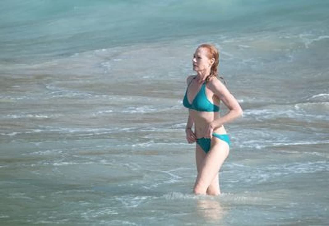 andrew james gardner add marg helgenberger in a bikini photo