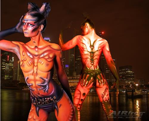 dan gilpin add body painting erotica photo