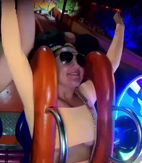 david l crawford add boobs fall out on slingshot ride photo