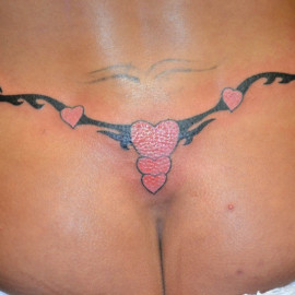 adella della add butterfly tattoo on vagina photo