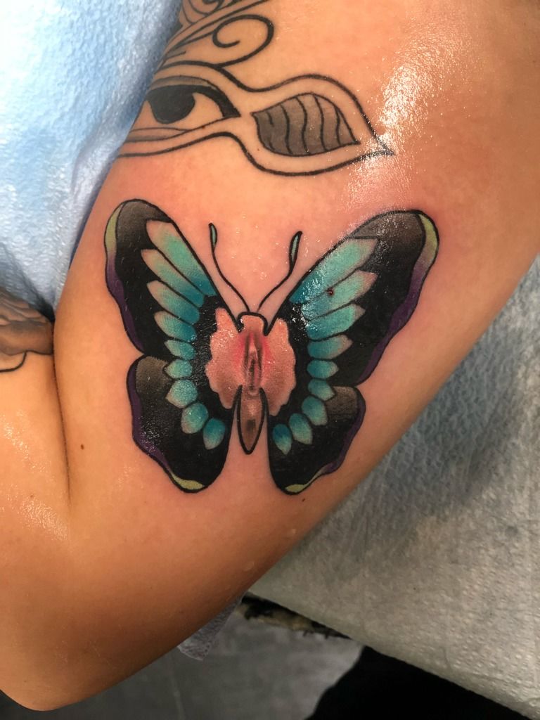 bryan roosa add butterfly tattoo on vagina image