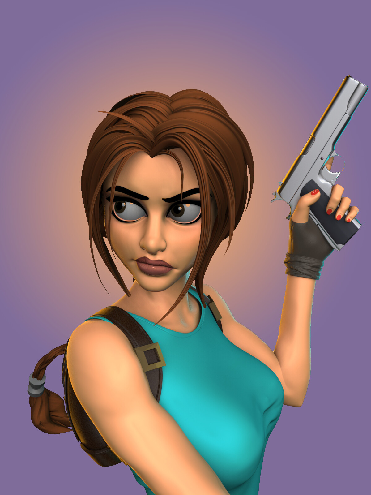 charlie cates add lara croft ogre photo