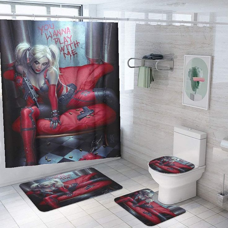 bryan lavigne add harley quinn on toilet photo