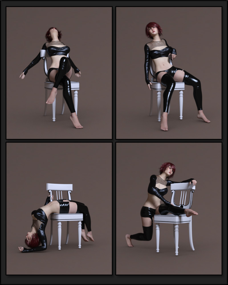 austin keeney add sexy poses on a chair image