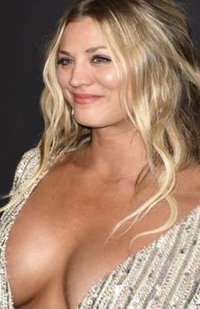 anders johansen add kaley cuoco naked breasts image