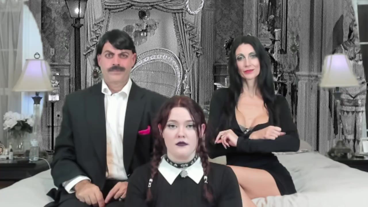 charlie buttons add adams family orgy image