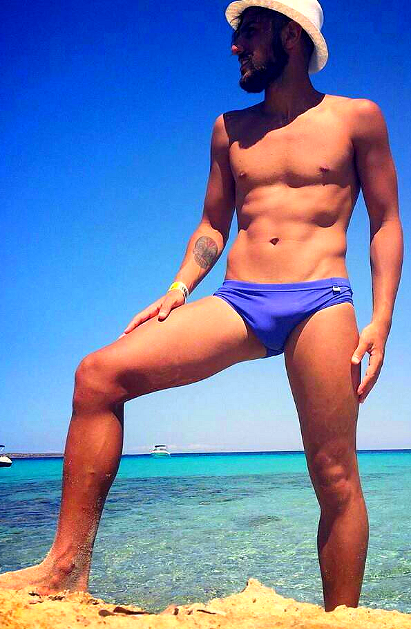 deborah kalu add blue speedo bulge photo