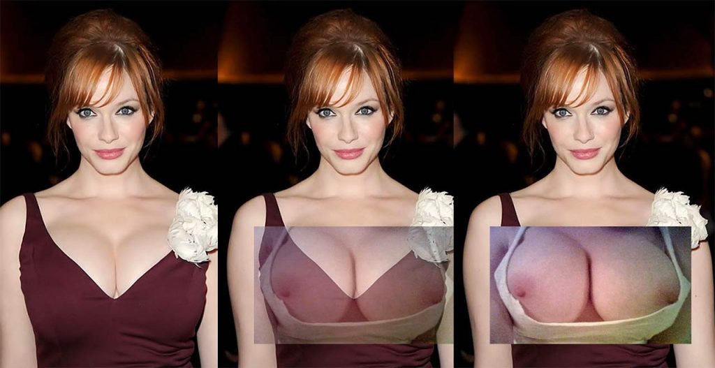 doug cavers add christina hendricks topless photo