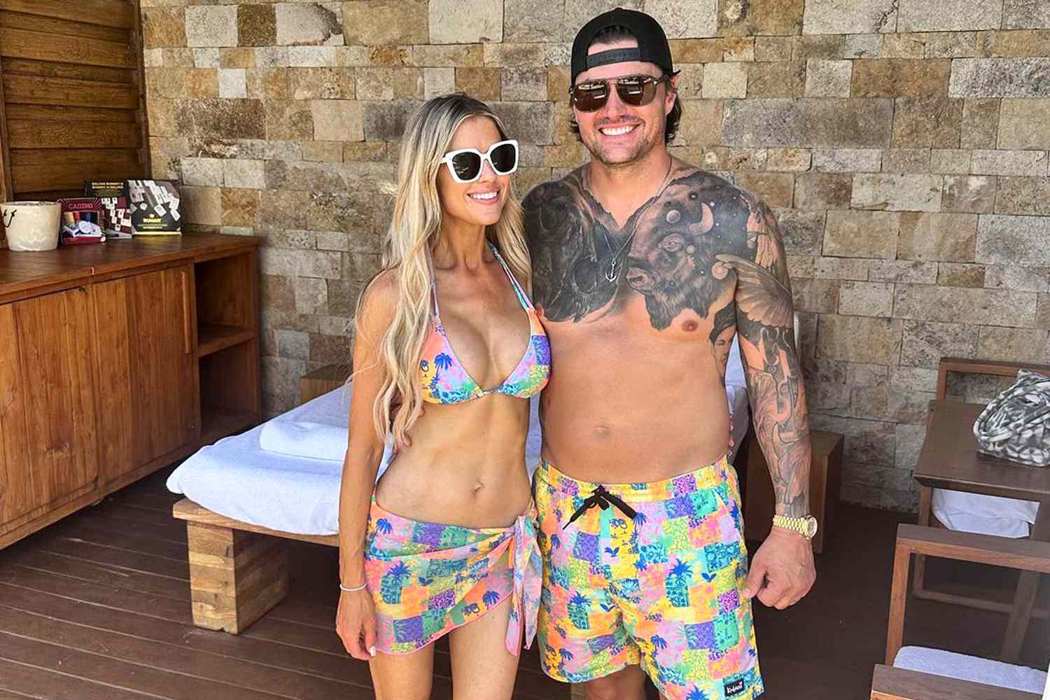 daniel collister add christine taylor bikini photo