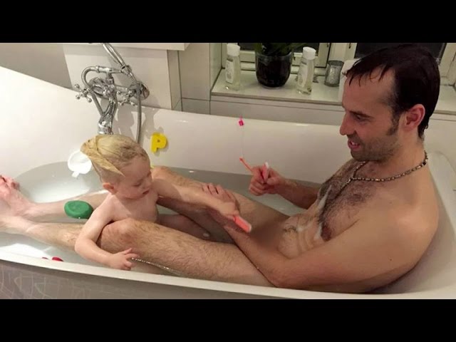 barbara rico add daughter helps dad in shower image