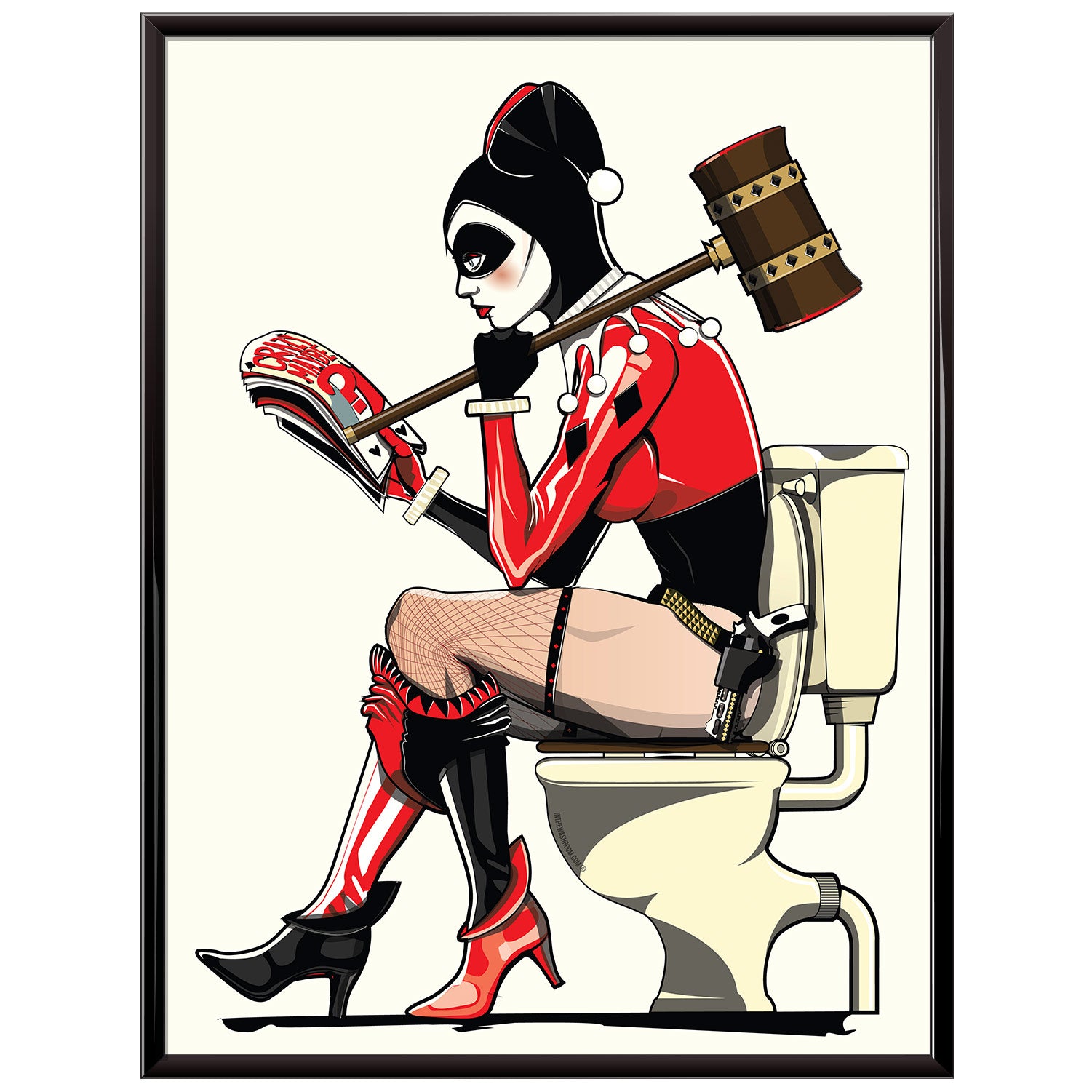 angel gabon add harley quinn on toilet image