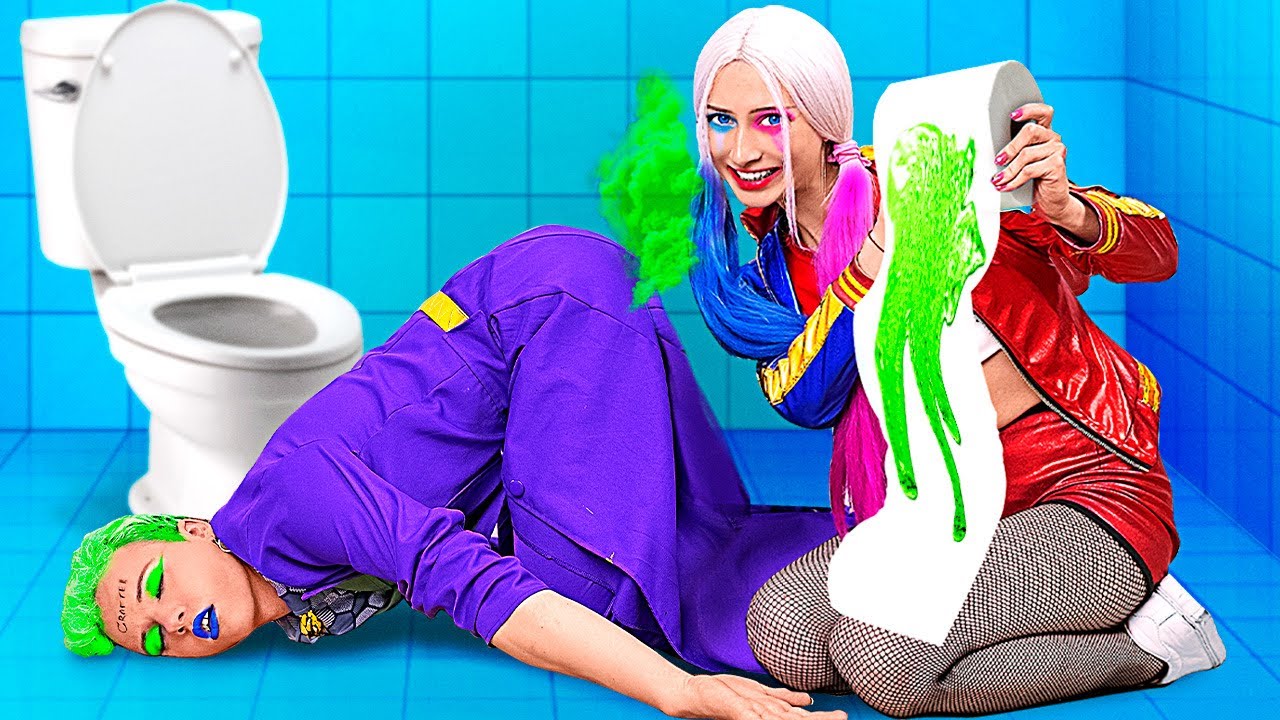 brian morataya add harley quinn on toilet image