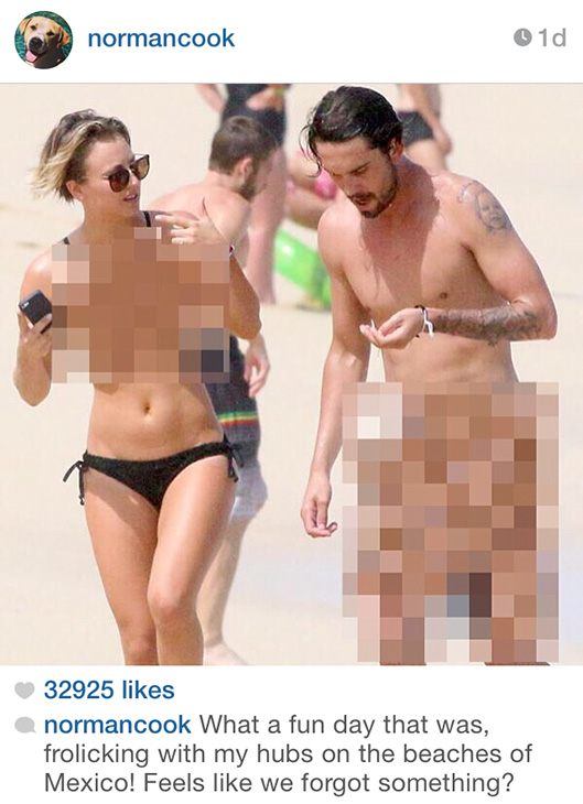 christian hardwick add kaley cuoco topless image