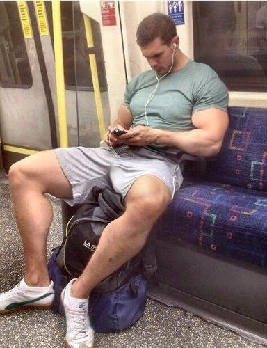 clifford morin add male bulge in public photo