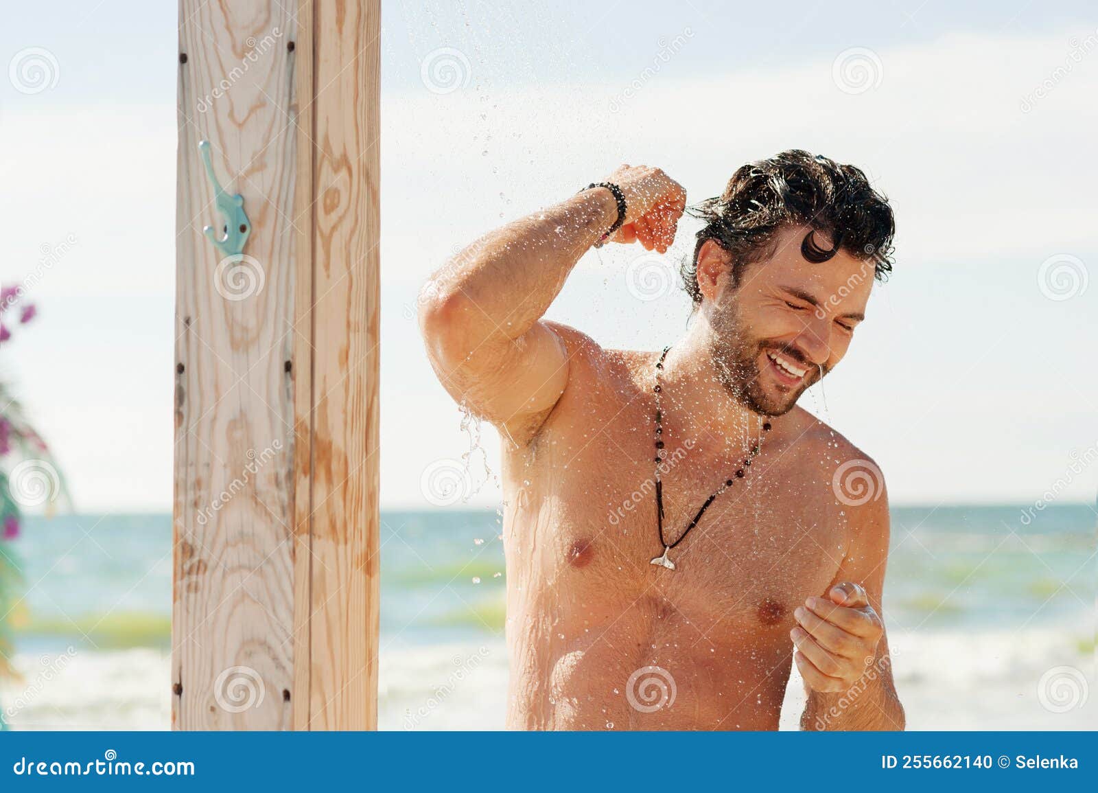 darrell jennings add naked beach shower image