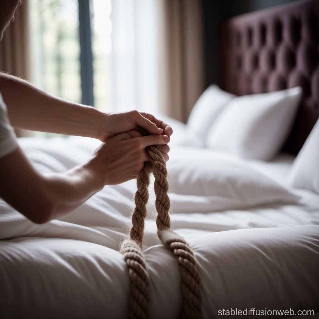 christopher michael peck add tied in bed photo